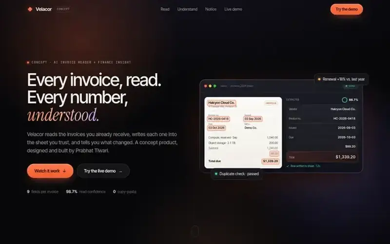 Screenshot of Velacor